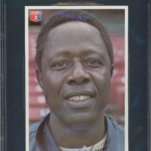 Hank Aaron Autographed 1976 Team Issued 6x9 Photo Brewers Beckett #17070657 Best Sale Cheap Pice