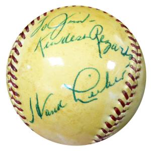 Hank Lieber Autographed Signed NL Giles Baseball Giants "To Jim" Beckett #B26653 The Cheapest For Sale