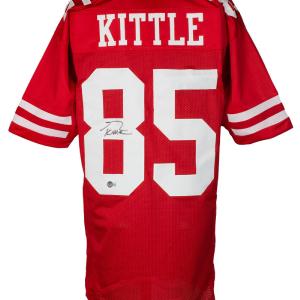 George Kittle San Francisco Signed Red Football Jersey BAS Discount Visit New