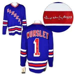 Gump Worsley NY Rangers Signed Rookie Fanatics Jersey Limited /53 Cheapest Pice Cheap Online