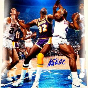 Magic Johnson autograph signed 16x20 Photo #2 vs Erving  Beckett BAS Holo Real Sale Online