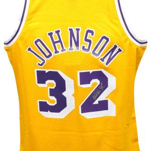 Magic Johnson Signed Swingman Los Angeles Lakers M&N Jersey Beckett 40851 Looking For Cheap Pice