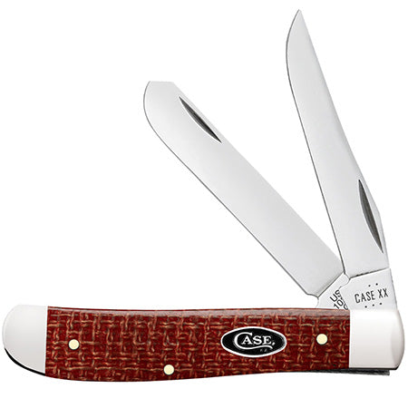 12271 MINI TRAPPER - DARK RED BURLAP MICARTA Discount Ebay