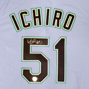 ICHIRO SUZUKI AUTOGRAPHED BLUE MAJESTIC JERSEY SIZE M "51" IS HOLO 189993 Affordable Online