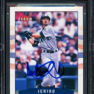 ICHIRO SUZUKI AUTOGRAPHED 2002 FLEER CARD MARINERS GEM 10 AUTO BECKETT 220248 Supply Cheap Pice