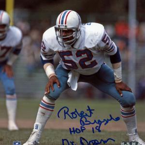 Robert Brazile Autographed Houston Oilers 8x10 Photo 2 Insc JSA 48514 2025 Sale Online