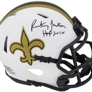 Rickey Jackson Signed Saints Lunar Eclipse Riddell Mini Helmet w/HOF'10 (SS COA) Visit Sale Online