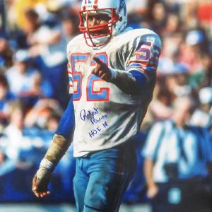 Robert Brazile Signed Houston Oilers Action 16x20 Photo w/HOF'18 - SCHWARTZ COA Cheap Sale Finishline