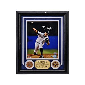 Phil Hughes New York Yankees Autographed Signed Highland Mint Collage LE #/65 Infield Dirt (Steiner Holo/MLB Auth) Outlet Free Shipping Authentic
