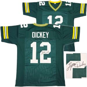 GREEN BAY PACKERS LYNN DICKEY AUTOGRAPHED SIGNED GREEN JERSEY JSA STOCK #234524 Sale Affordable