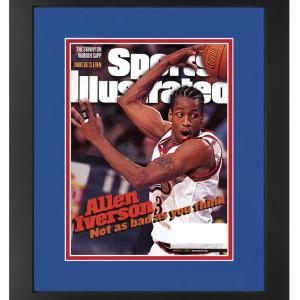 llen Iverson Philadelphia 76ers and Hall of Famer Vintage Sports Illustrated Magazine March 9, 1998 Original Issue Professionally Matted and Framed 14.25 x 17 Visit For Sale