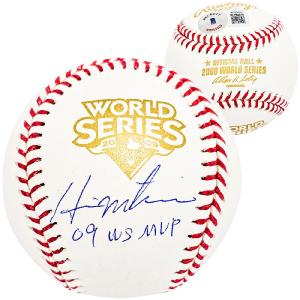 HIDEKI MATSUI AUTOGRAPHED 2009 WORLD SERIES BASEBALL YANKEES 09 WS MVP BECKETT Sale Cheap Pice