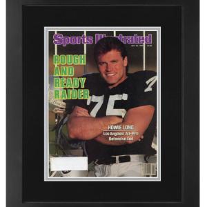 Howie Long Oakland Raiders Matted with Team Colors and Framed Sports Illustrated Magazine July 22, 1985 Original Issue Sale Cheapest Pice