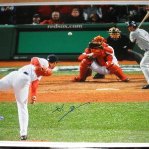 HIDEKI OKAJIMA SIGNED 16x20 PHOTO WORLD SERIES 2007 BOSTON RED SOX CHAMPS AUTO Sale Authentic
