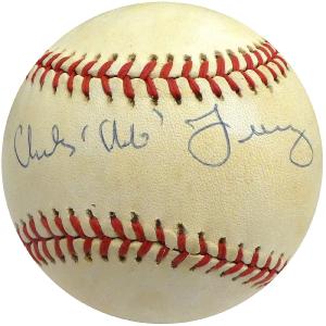 Charles "Chub" Feeney Autographed NL Feeney Baseball NL President Beckett S75357 Outlet Store Cheap Pice