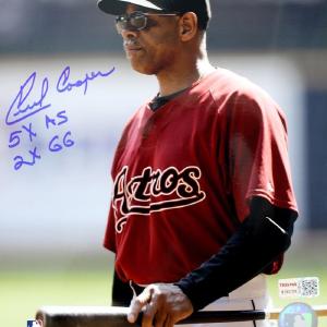 Cecil Cooper Signed Houston Astros 8x10 Photo Inscribed 5x AS, 2x SS TRISTAR Discount Wholesale