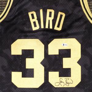 Celtics Larry Bird Autographed Mitchell & Ness Gold Jersey Size L Beckett Y62564 Cheap Sale Wiki