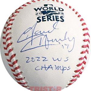 David Hensley Autographed 2022 World Series Baseball 2022 WS Champs TRISTAR Cheap Factory Outlet