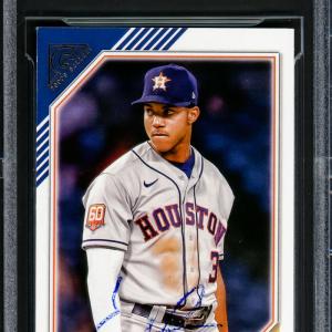 Jeremy Pena Autographed 2022 Topps Gallery Rookie Card Astros Beckett #16545683 Sale Low Pice Fee Shipping