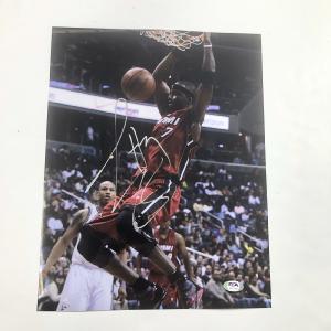 Jermaine O'Neal signed 11x14 Photo PSA/DNA Miami Heat Autographed Pacers Warrior Clearance 100% Original