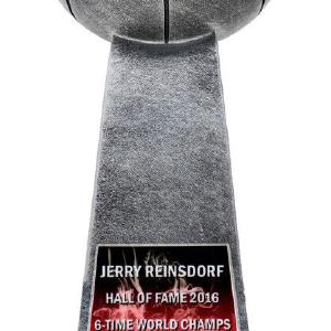 Jerry Reinsdorf (Bulls) Signed Basketball Champion 14 Inch Silver Trophy - SS Where To Buy Cheap Real