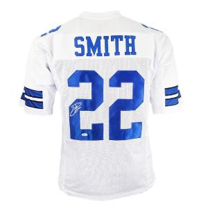 Emmitt Smith Signed Pro-Edition White Football Jersey (BECKETT) Cheap Sale 100% Original