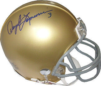 Daryle Lamonica signed Notre Dame Fighting Irish Mini Helmet  #3 - MAB Hologram Outlet Buy