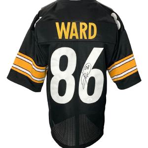 Hines Ward Pittsburgh Signed Black Football Jersey JSA ITP Classic