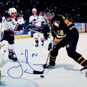 Jaromir Jagr Autographed Pittsburgh Penguins vs Islanders 8x10 Photo TRISTAR Manchester Great Sale Cheap Online