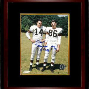 Dante Lavelli signed Cleveland Browns NFL 8x10 Photo Framed Gluefingers/HOF 1975 Where To Buy Cheap Real
