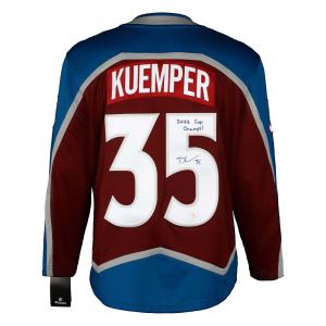Darcy Kuemper Signed Colorado Avalanche Fanatics Breakaway Jersey with Cup Note Tumblr Online