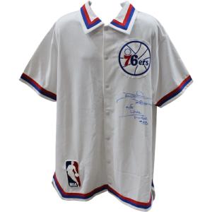 Darryl Dawkins Signed 76ers Mitchell & Ness White Warmup Jacket BAS 48479 Buy Cheap Excellent