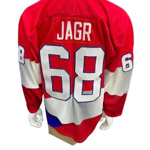 Jaromir Jagr Bauer Czech Republic 1996 World Cup Hockey Vintage Jersey Sz L Rare Affordable Cheap Pice