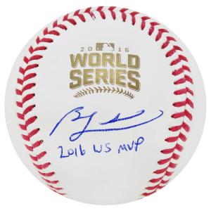 Cubs BEN ZOBRIST Signed 2016 World Series Baseball w/16 WS MVP - SCHWARTZ Wiki Sale Online