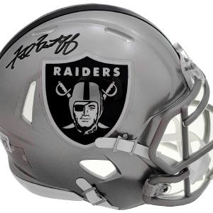 FRED BILETNIKOFF AUTOGRAPHED RAIDERS FLASH GRAY SPEED MINI HELMET BECKETT 208233 Outlet Discount Sale