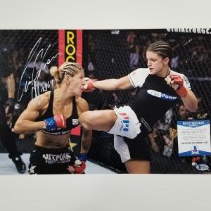 Cris Cyborg signed 12x18 Photo UFC MMA Autograph  Beckett BAS COA Recommend Cheap Pice