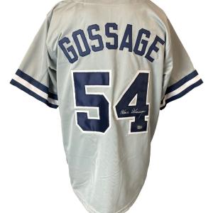 Goose Gossage New York Signed Gray Baseball Jersey Sports Integrity Visit New Cheap Pice