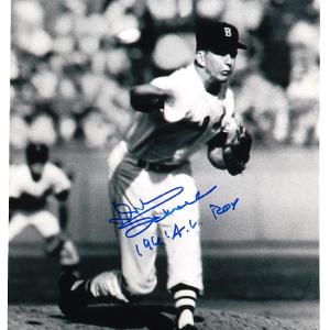 Don Schwall Boston Red Sox Signed 8x10 Vintage Black and White Photo Inscribed "1961 A.L. ROY" (Dave & Adams) Authentic Cheap Pice