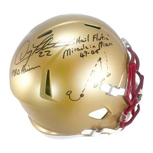 Doug Flutie Signed The Play Inscription Boston College Eagles Speed Full-Size Re Cheap Sale 100% Guaranteed