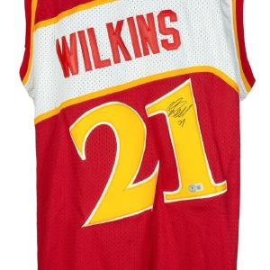 Dominique Wilkins Signed Atlanta Hawks Adidas Hardwood Classics Jersey BAS Shop Offer