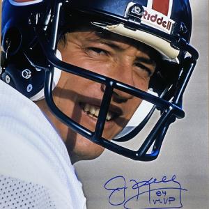 Jim Kelly Signed 16x20 Houston Gamblers USFL Photo 84 MVP Steiner Sports Holo For Sale Cheap Pice