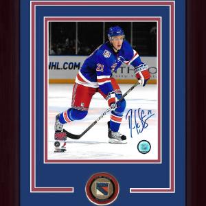 Derek Stepan signed 8x10 photo framed rangers coin autograph ins 21 holo COA Cheap Countdown Package