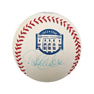 Derek Jeter New York Yankees Autographed Signed Yankee Stadium Final Season Logo OMLB Baseball (MLB Auth & Steiner COA) Sast For Sale