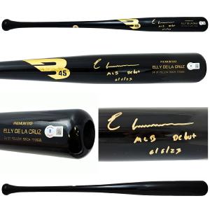 ELLY DE LA CRUZ AUTOGRAPHED BLACK B45 PLAYER MODEL BAT REDS MLB DEBUT BECKETT Recommend Online