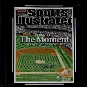 Derek Jeter Signed 3000 Hit Sports Illustrated 16x20 Photo AUTOGRAPH Steiner COA Cheap Official