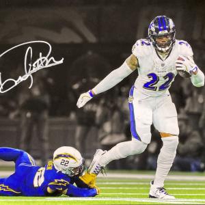 Derrick Henry Signed 16x20 Baltimore Ravens White Jersey Photo BAS Buy Cheap Huge Surprise