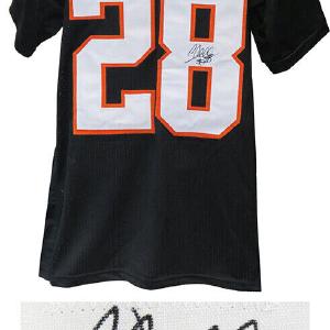 Corey Dillon BENGALS Signed Black Custom Football Jersey - SCHWARTZ COA Clearance Amazon