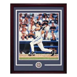Derek Jeter Signed 16x20 Framed Photo NY Yankees HOF Vintage Auto Steiner Holo For Nice For Sale