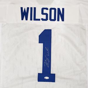 BYU COUGARS ZACH WILSON AUTOGRAPHED WHITE JERSEY BECKETT BAS STOCK #191150 Free Shipping Cost