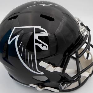 Calvin Ridley Autographed Falcons Full Size Speed Helmet (Smudge) Beckett E46866 Discount Cheap Online